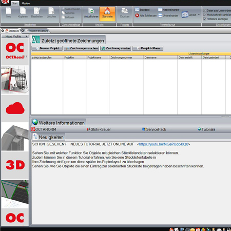 OCTACAD SQL-Datenbank