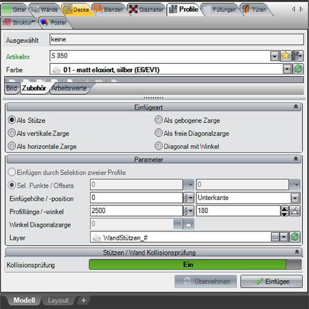 OCTACAD CAD-Funktionen